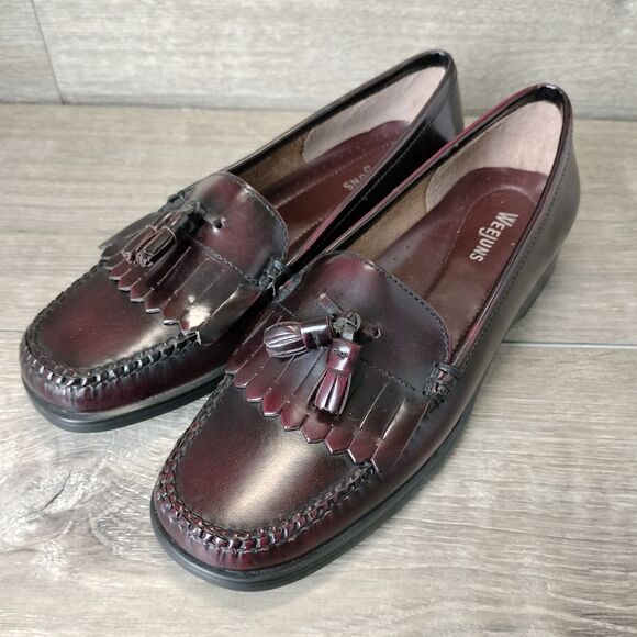 GH Bass Weejun Shoes Women 8.5 Brown Leather Winny Slip On Kiltie Tassled Loafer - Picture 3 of 12